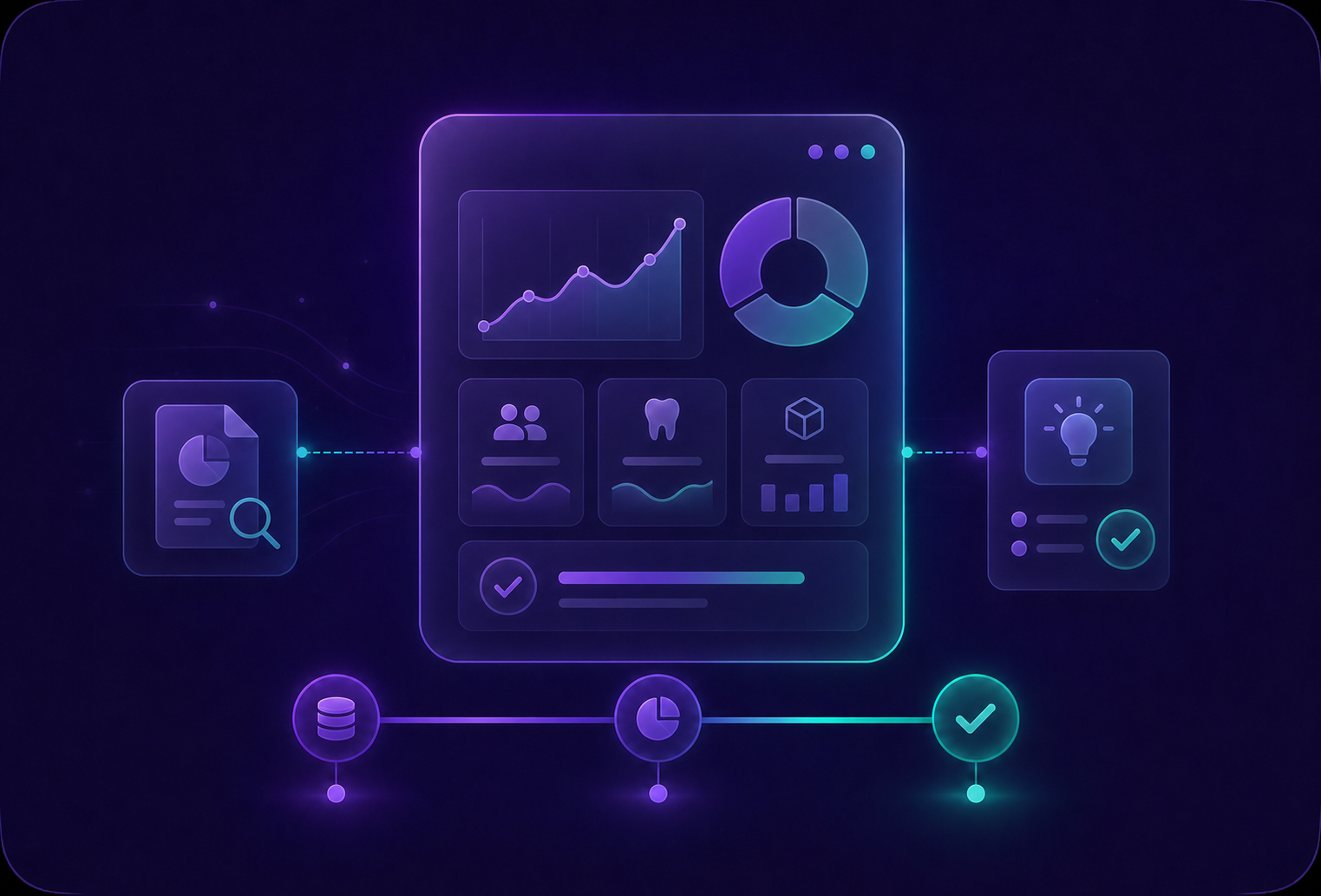 Unified center data transformed into management reports and decisions in SEED